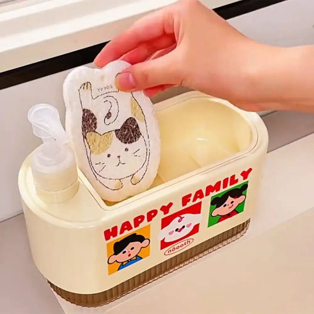 

Дозатор для мыла для рук 2-в-1, герметичный насос для мыла для рук, ручной пресс, коробка для мыла, практичный двойной дозатор для мыла на 650 мл для дома