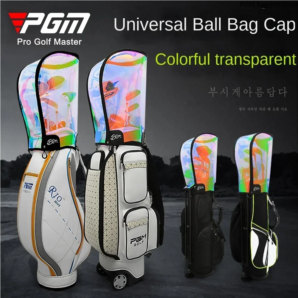 PGM gorra de bolsa de Golf, gorra de bolsa de Golf colorida Universal, gorra de bolsa de Golf transparente para hombres y mujeres, QB072