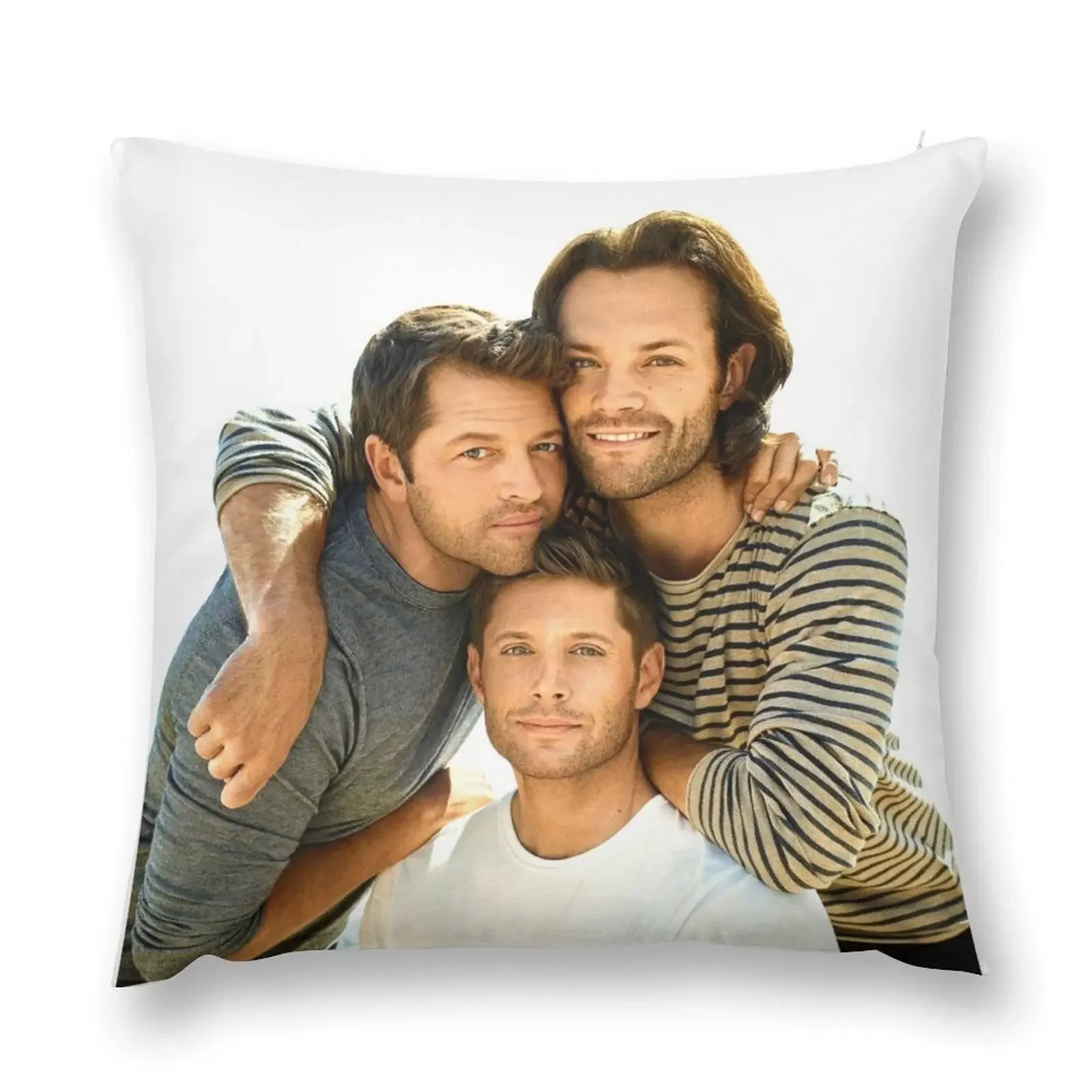 J2M #2- Jared, Jensen, Misha Throw Pillow Cushion Cover For Sofa Sofa Pillow Cover pillow