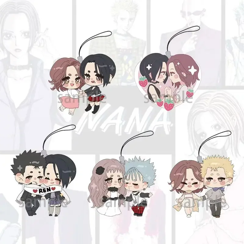 New NANA Manga Osaki Phone Charm Keychain Figure Key Chain Ring Jewelry Fans Gifts Bag Pendant Keychains