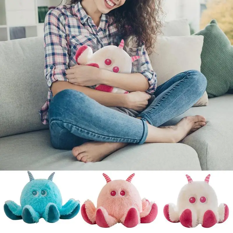 

Sensory Plush Octopus Cuddly Cartoon Octopus Toy Plushie Stuffed Plush Doll For Sofa Hotel Bedroom College Dorm Car Interior