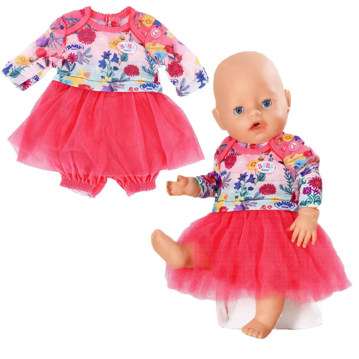 2 Pz/set vestito a fiori primaverili Per 43 Cm Born Baby Reborn Doll Vestiti Accessori 18 Pollici Doll Girls Toys Our Generation Nenuco