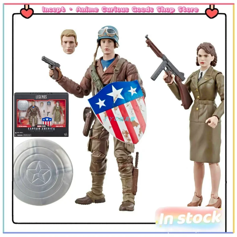 

In Stock Hasbro MARVEL LEGENDS 80th Anniversary World War II Captain America Agent Carter 6-inch Collectible Birthday Gift