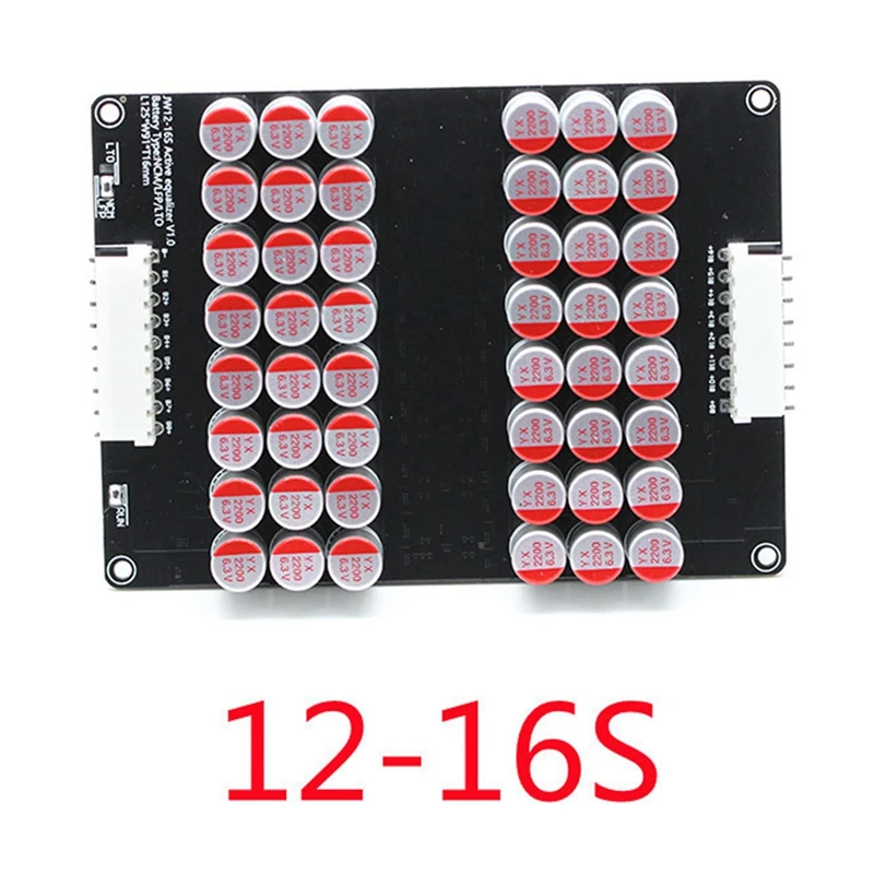 5X 12S 13S 14S 15S 16S Active Equalizer Balancer Lifepo4 Lipo LTO Battery Energy Equalization Capacitor BMS Board