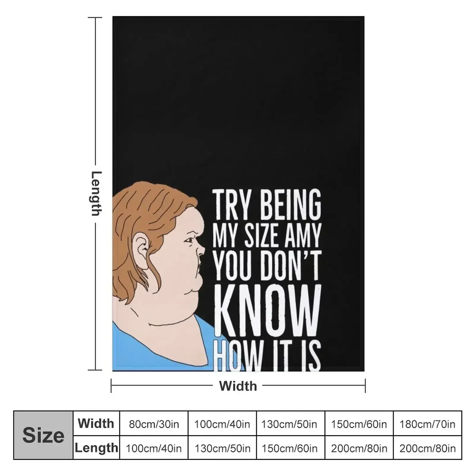 Tammy Amy slaton sisters try being my size Amy you don't know it is Throw Blanket Moving Thermal Designers Blankets