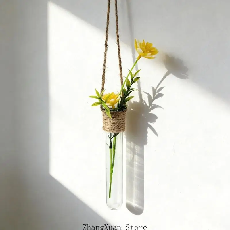 Eleganter hängender Wasserkultur-Blumentopf mit transparentem Acrylrohr, perfekt für die Präsentation von Grünpflanzen – Detail 3