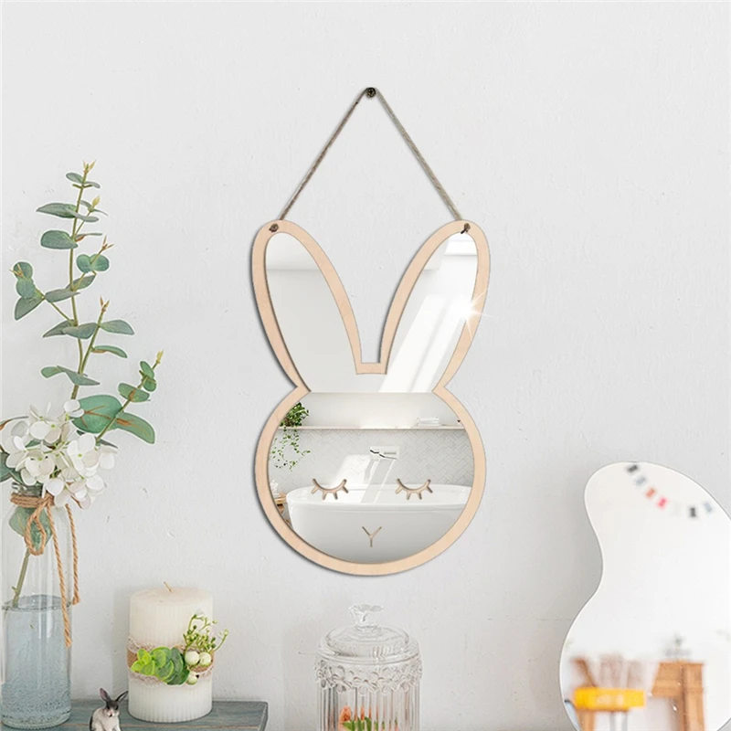 Creative Home Decoration Wall Stickers Cute Cartoon Animal Shaped Wall Stickers Children's Room Wall Decoration Mirror Stickers