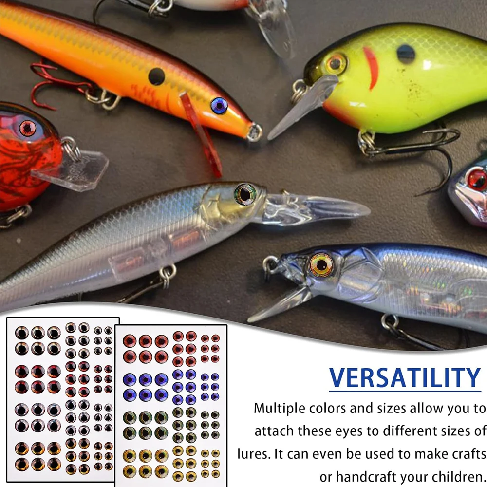 Ojos holográficos 4D/5D para señuelos de pesca con mosca - imagen 2