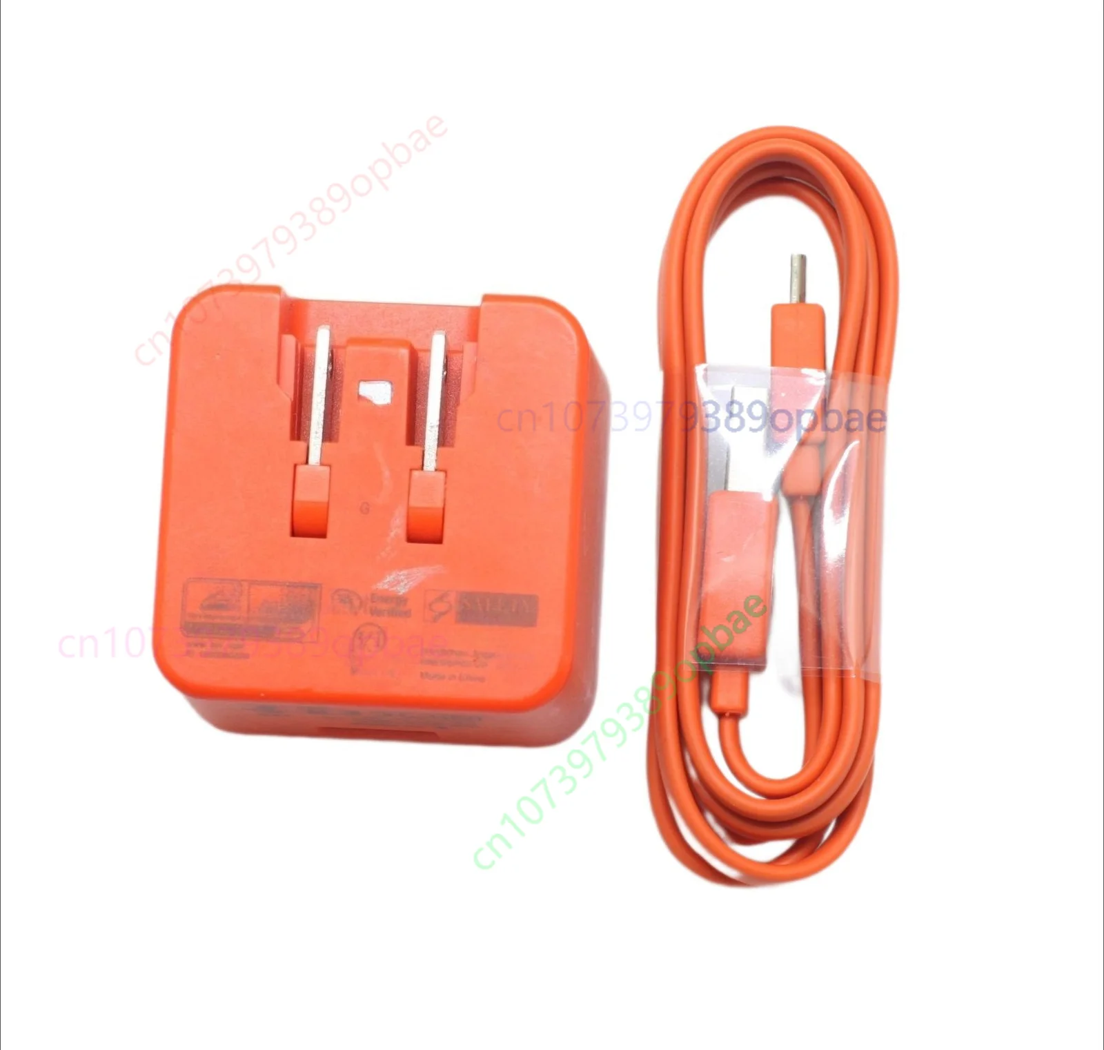 Adaptador de Energia AC + Cabo USB para Caixa de Som JBL Charge 3 FLIP 4 Pulse 3 - Laranja