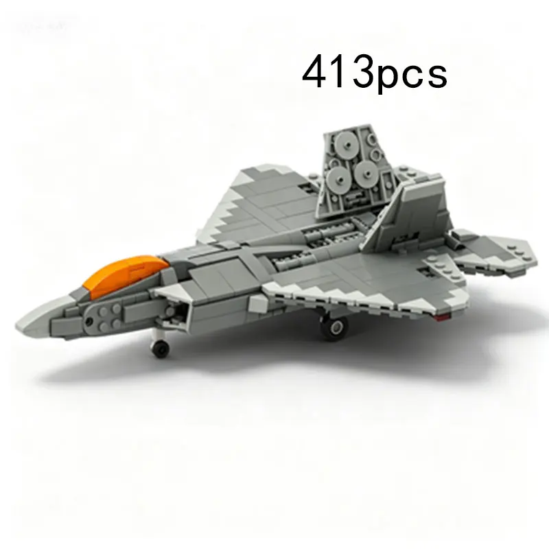 moc-413-個小さな粒子アセンブリビルディングブロックステルス航空機軍事ファンモデルおもちゃグッズ装飾品ギフト