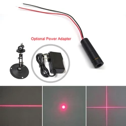 650nm 5mW 12x40mm 12V Adjustable Red Dot Line Cross Module 24V Laser Locator