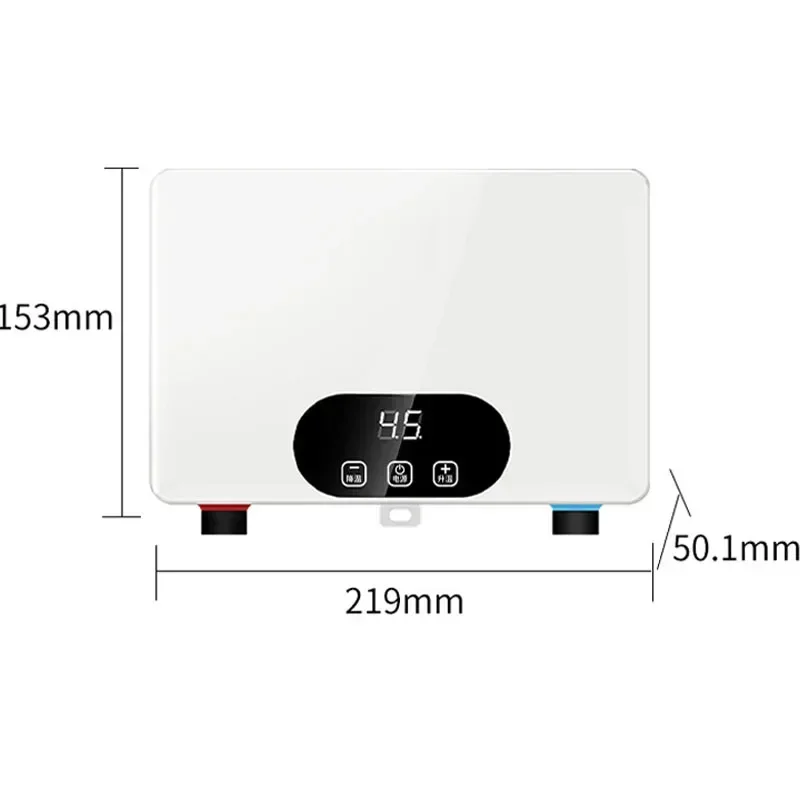 Electric Water Heater Household Bath Fast Heat Constant Temperature Kitchen and Bathroom Die-casting Aluminum