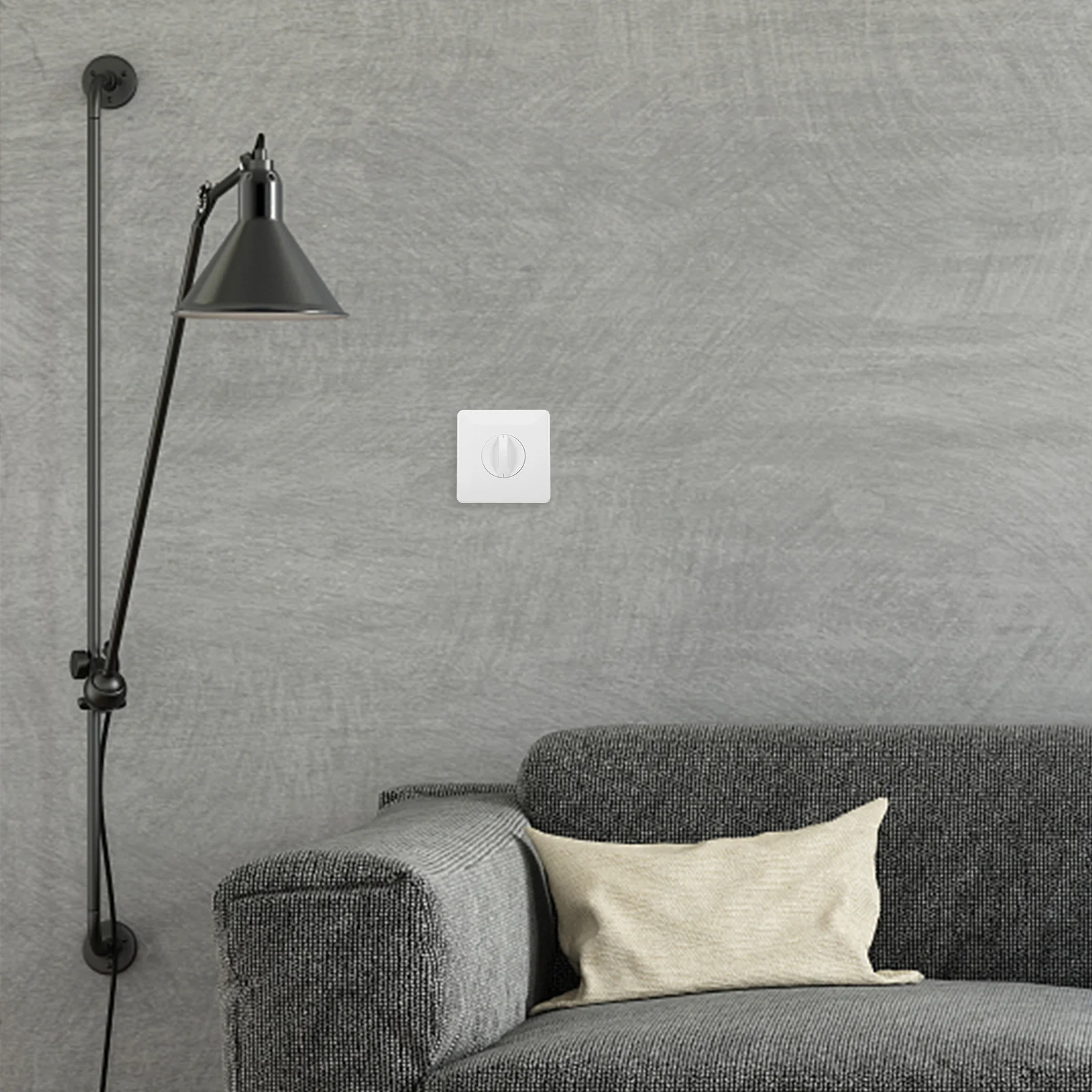 مروحة لفائف ترموستات لوحة التحكم في درجة الحرارة مفتاح سرعة قابل للتعديل لنظام التيار المتردد المركزي مكتب فندق مول الإضاءة