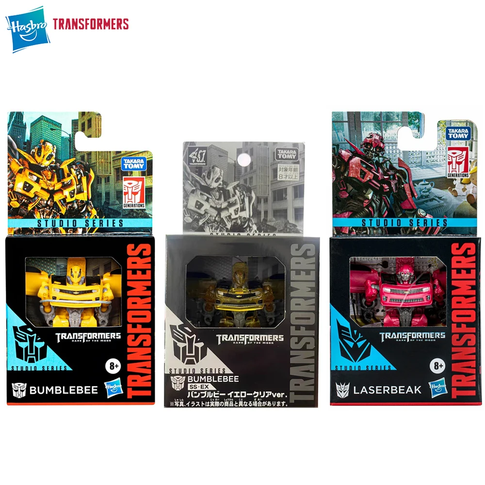 [Disponibile] Hasbro Transformers Studio Series SS-EX Bumblebee & Laserbeak 9 cm Core Class Action Robot Modello Figura Ornamento Giocattoli