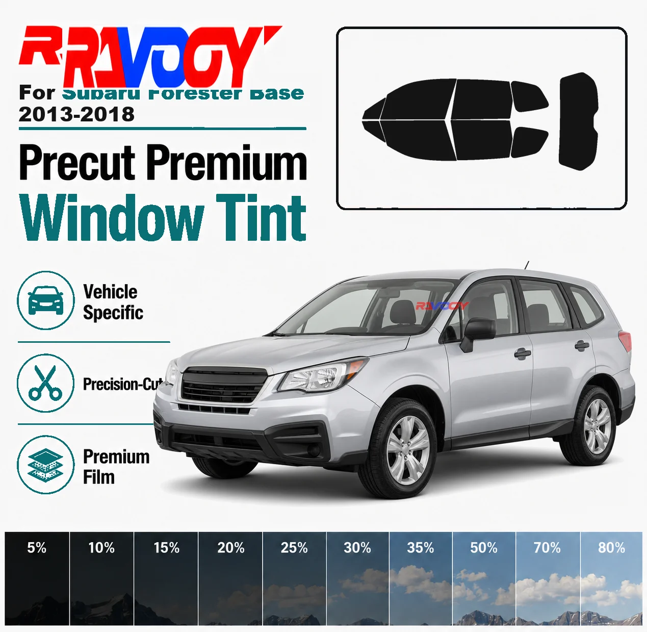 for-subaru-forester-base-2013-2018-ravooy-pre-cut-window-tint-film-vehicle-specific-full-kit-front-rear-windows-precision-cut