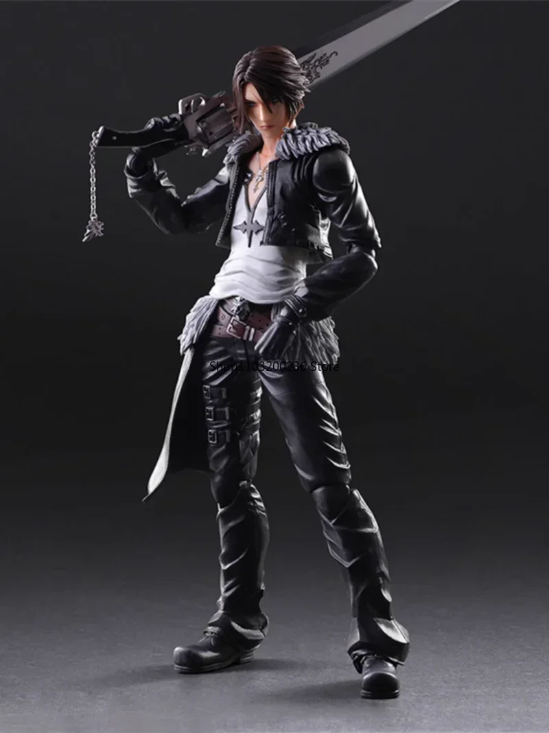 Original SQUARE ENIX PLAY ARTS Final Fantasy VIII FF8 Squall Leonhart Action Figure Active Joints Model Collectibles Gift