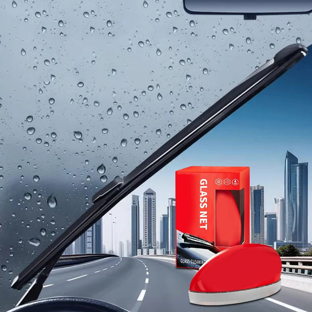 Car Windshield Water Spots Stain Removal Paste Clear Window Polisher Car Glass Cleaning Mouse Car Cleaning Detailing