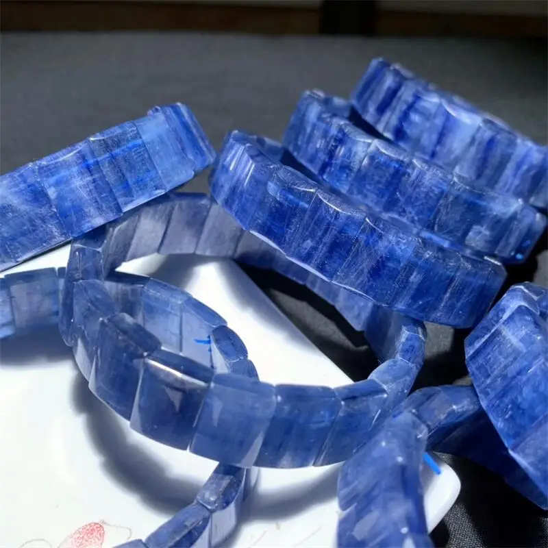 Natural Kyanite Bangle Reiki Healing Fengshui Stone Fashion Jewelry For Women Holiday Gift 1PCS