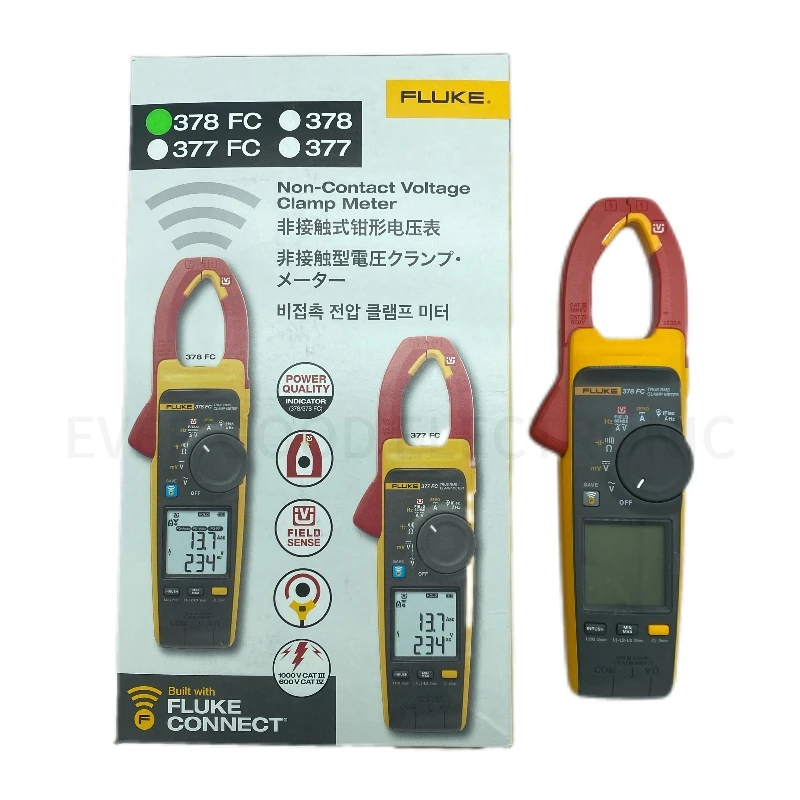 فلوك 378 FC فلوك 378FC F378 FC الجهد غير المتصل True-Rms التيار المتناوب/تيار مستمر المشبك متر مع IFlex #1