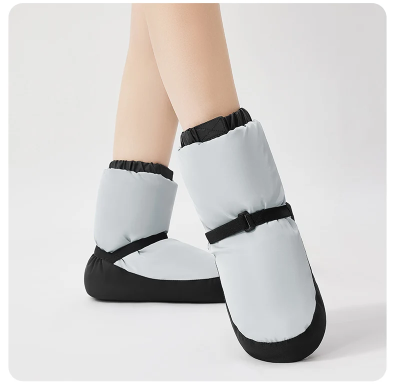 Ballett-Wärmestiefel, Damen-Tanzschuhe mit weicher Sohle, Kinder-Profi-Tanzschuhe mit verdickter Sohle für den Winter – Detail 4