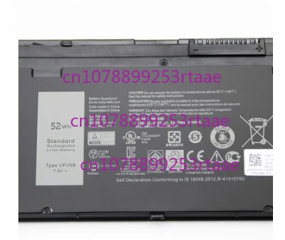 

New 7.4V WD52H VFV59 Laptop Battery For DELL Latitude E7240 E7250 Series GVD76 W57CV 0W57CV 52WH 6720mAh