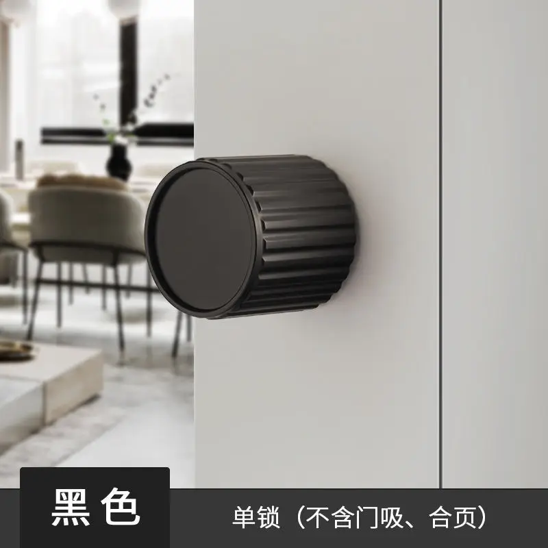 Single-sided Invisible Italian Minimalist Black Zinc Alloy Unilateral Lock White Background Wall Lift Flat Open