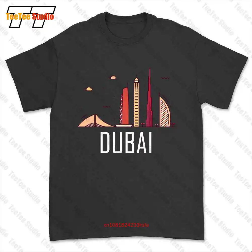 Khalifa Burj Al Arab Skyline Skyscraper Dubai T-shirt Tee 3GVV