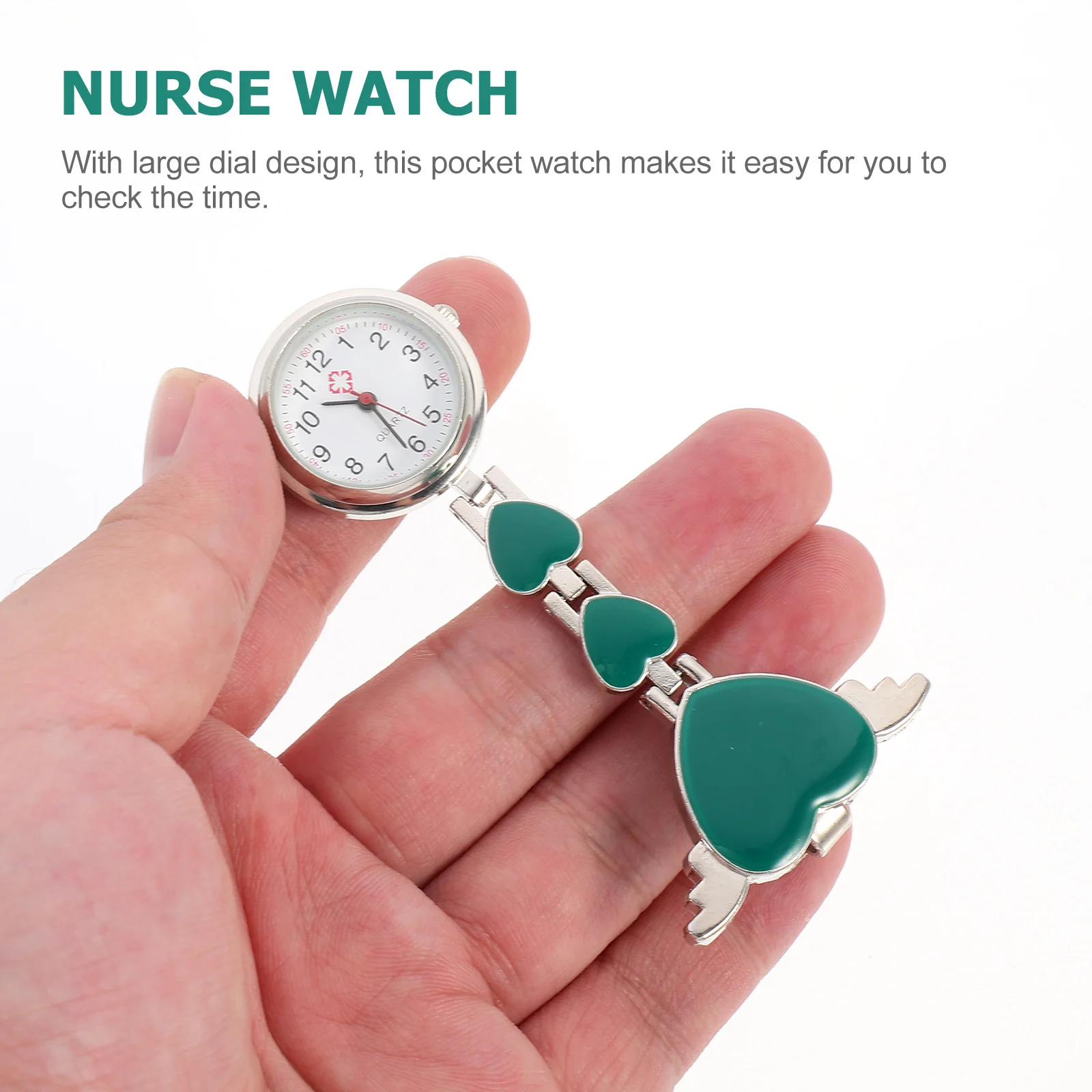 ساعة جيب كوارتز للممرضات، قلادة معلقة أنيقة، قرص كبير، ساعة جيب للرضاعة للمحترفين الطبيين والأطباء والممرضات #3
