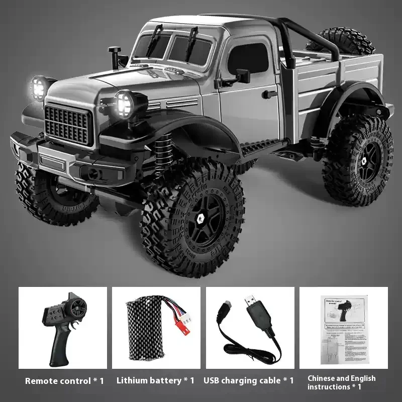 JJRC C8813 Toy Remote Control Car Simulation Dodge Pickup 4WD Full Scale Classic RC Model Climbing Car