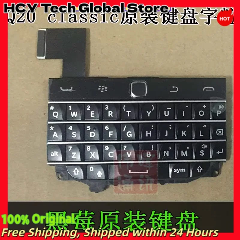 Original Blackberry Classic Q20 Mini Keyboard Assembly Ribbon Cable Light Sensitive Touch Key Microphone Replacement Repair Part