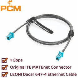 Original TE MATEnet Automotive Ethernet Cable 100/1000BASE-T1 Media Converter MATEnet Cable Z Code Female to Female 2302510-9