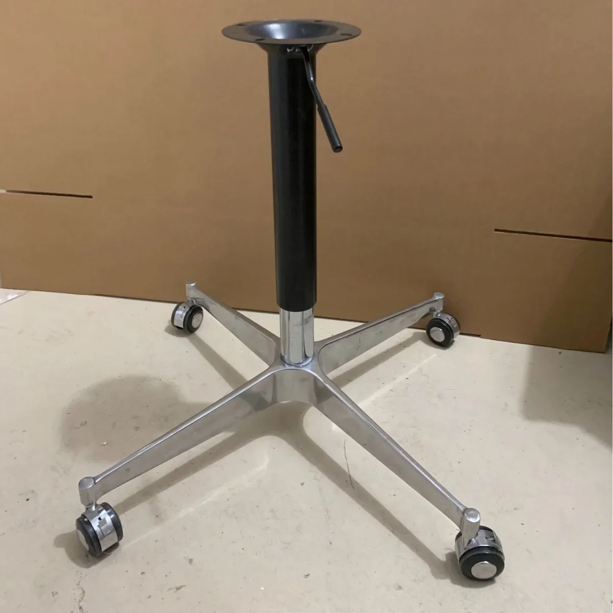 Cross table  Lifting pulley feet Movable desk Metal table Lifting bracket Stainless steel table legs