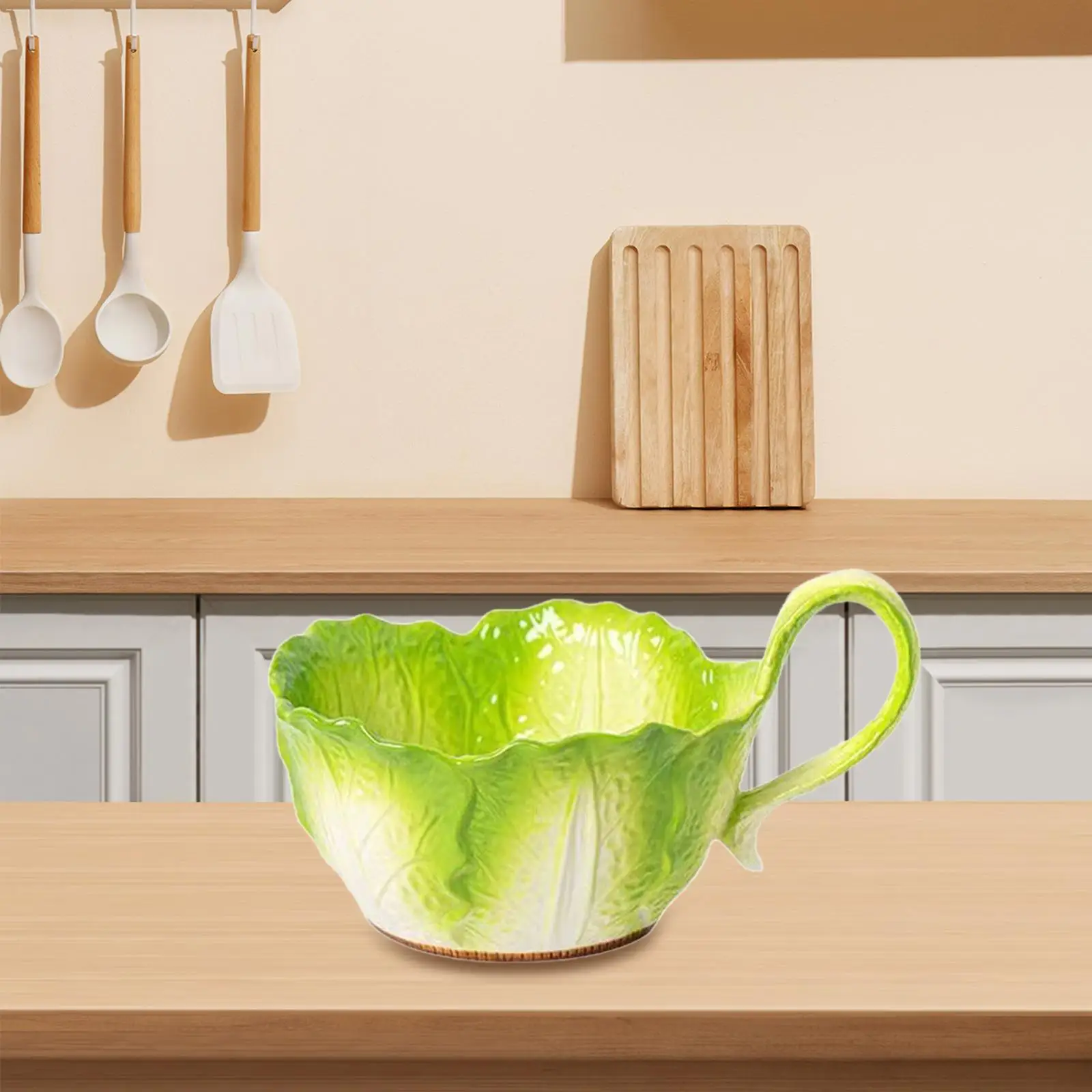 وعاء سيراميك الملفوف وعاء شوربة السلطة لمدخل المطبخ استخدام طاولة القهوة