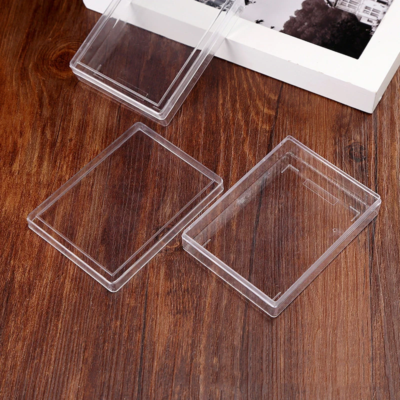 Transparent Plastic Boxes Playing Cards Container Storage Case Packing Poker Game Card Box For Board Games Club
