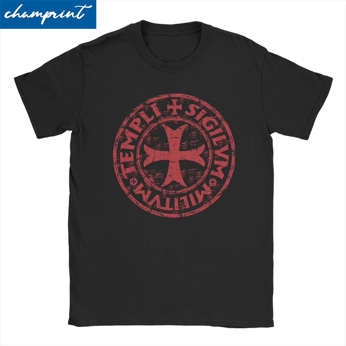 Men Women Knights Templar Seal Symbol Code Medieval T Shirt Cotton Clothes Humor Short Sleeve O Neck Tee Shirt Original T-Shirt