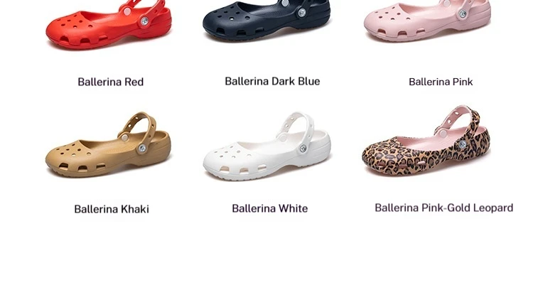 Damen Sommer Ballett Mary Jane Sandalen Rutschfeste Weiche Atmungsaktive Leichte Geschlossene Zehen Strand-Clogs – Detail 7