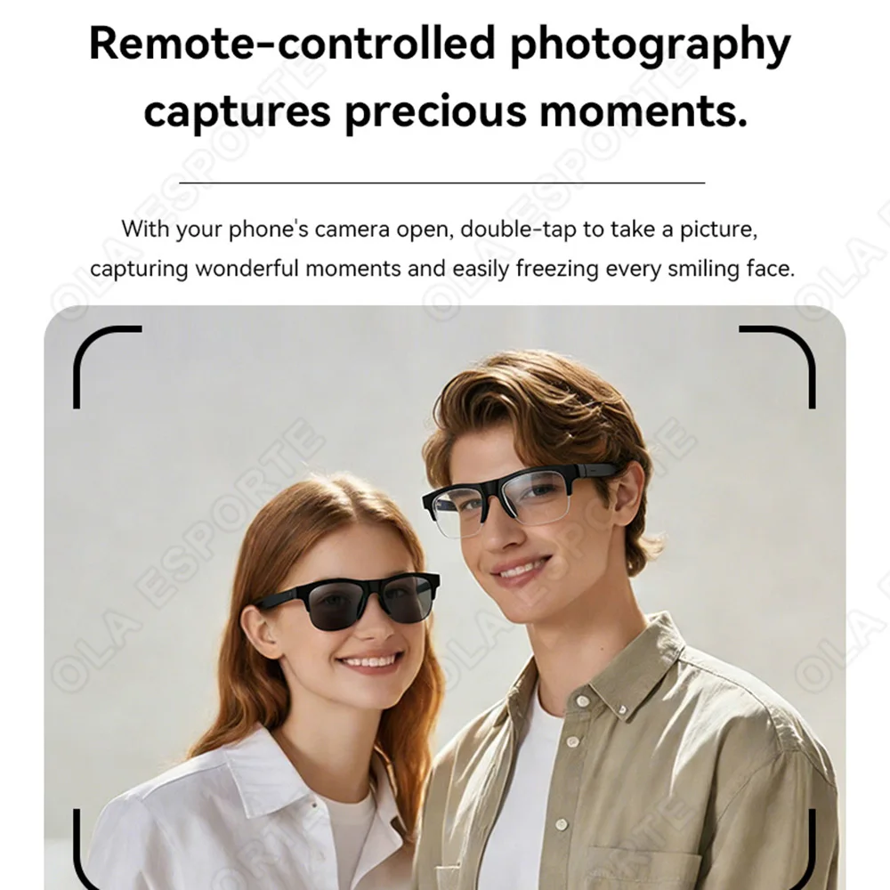New Camera AI Smart Glasses 2026 Touch Control Photo Recording Translator Voice Assistant Music Wireless Bluetooth Sunglasses image 6