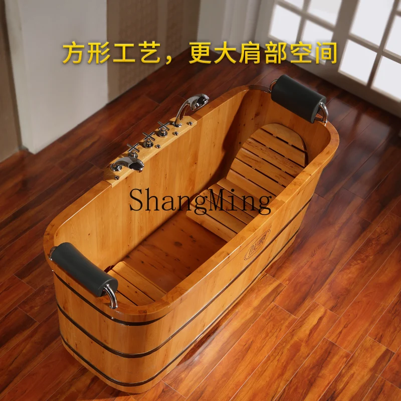 

CLL Couple Double Wooden Bucket Two Solid Wood Bath Full Body Adult