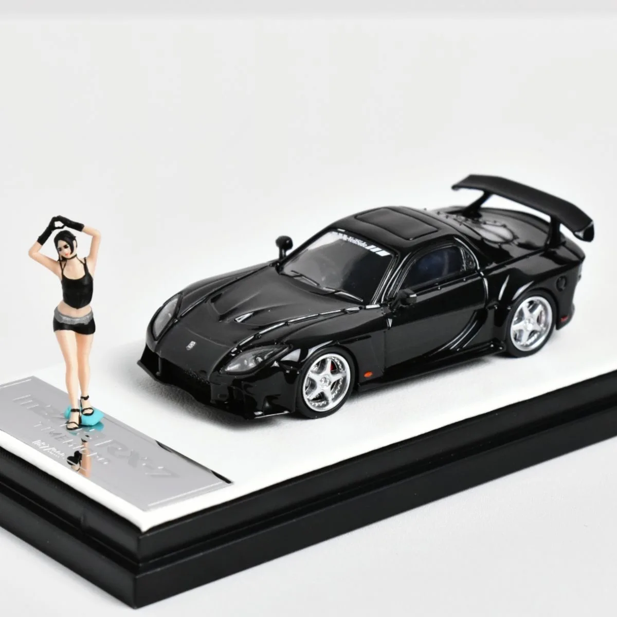 Time Micro 1:64 car Mazda RX-7 Veilside alloy car model decorative collectible gift