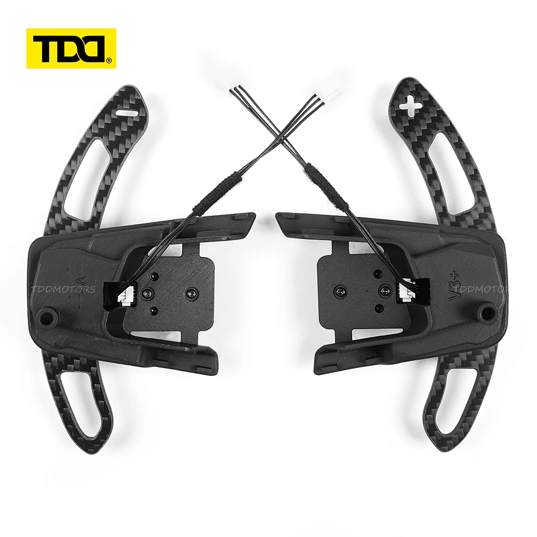 TDD Carbon Fiber Magnetic Paddle Shifters for Volkswagen GTI Golf 7 Golf R MK7/7.5 VW Scirocco Arteon Shift Paddle Extensions image 3