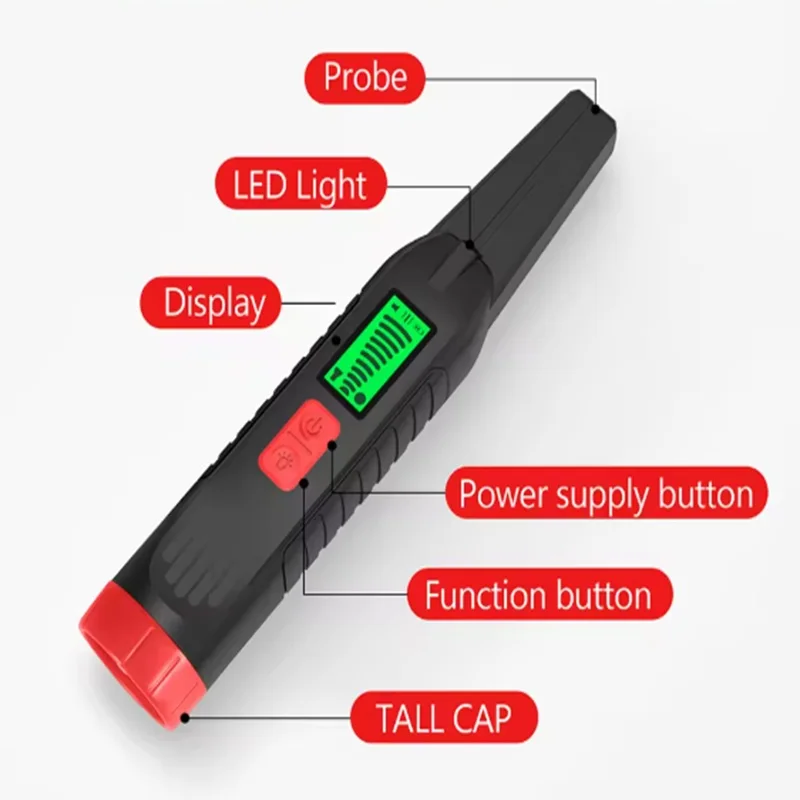 Handheld Metal Detector 360° Underground Professional Scanner Treasure Hunter Pinpointer Metal Finder for Gold Silver Coin Iron