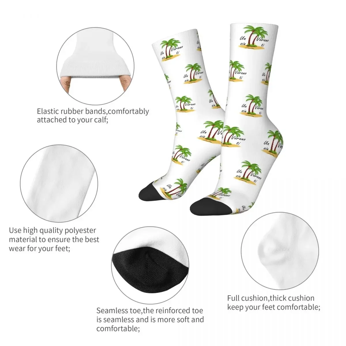 Un Verano Sin Ti Socks Men's Women's Funny Happy Socks Novelty Street Crazy Spring Summer Autumn Winter Stockings Gifts