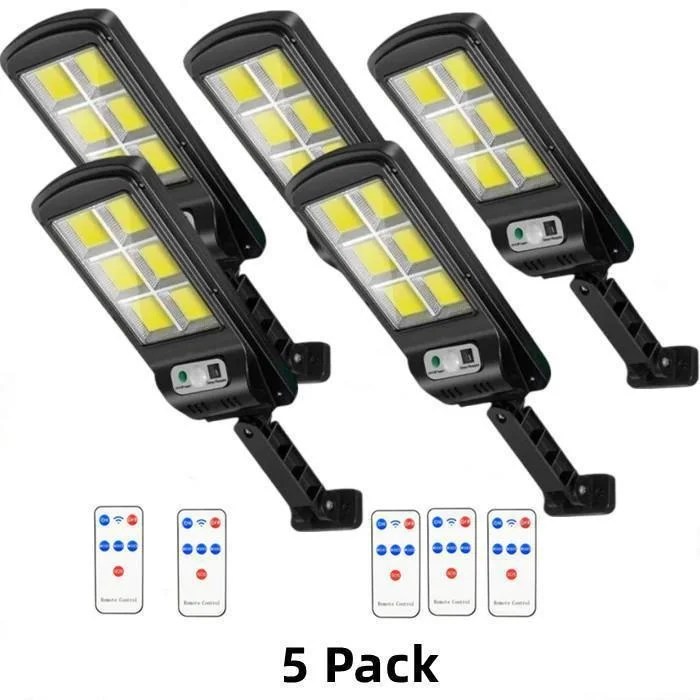 

5pcs LED Superbright Solar Light Outdoor PIR Motion Sensor 3 Modes Waterproof Garden Yard Patio Garage Wall Light Street Lamp