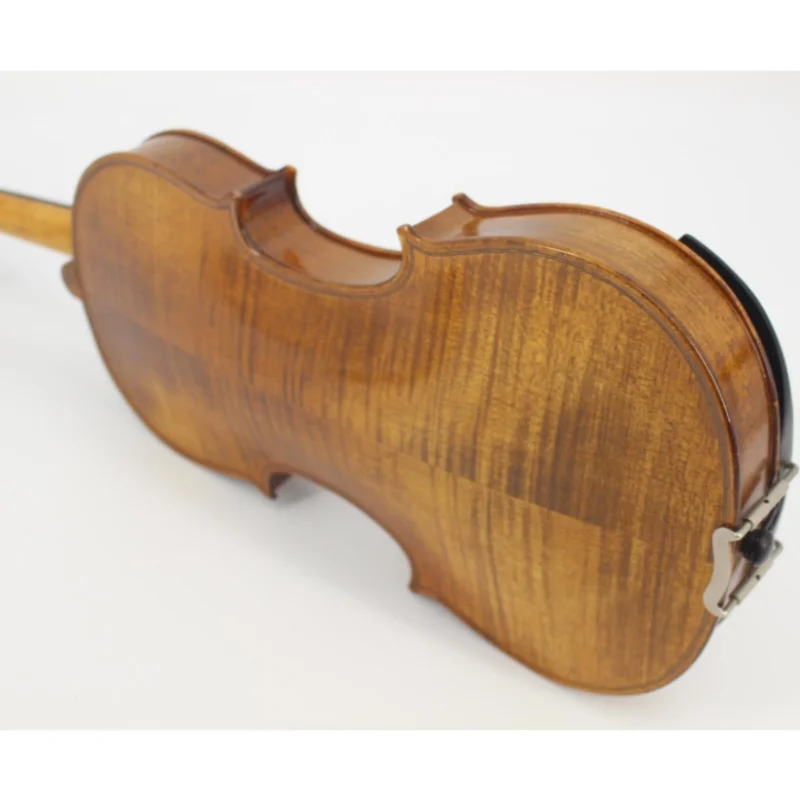TONGLING Full Size Natural Flamed Maple Hand-craft Advanced Violin Spruce Face Ebony Fitted with Case Bow Mute