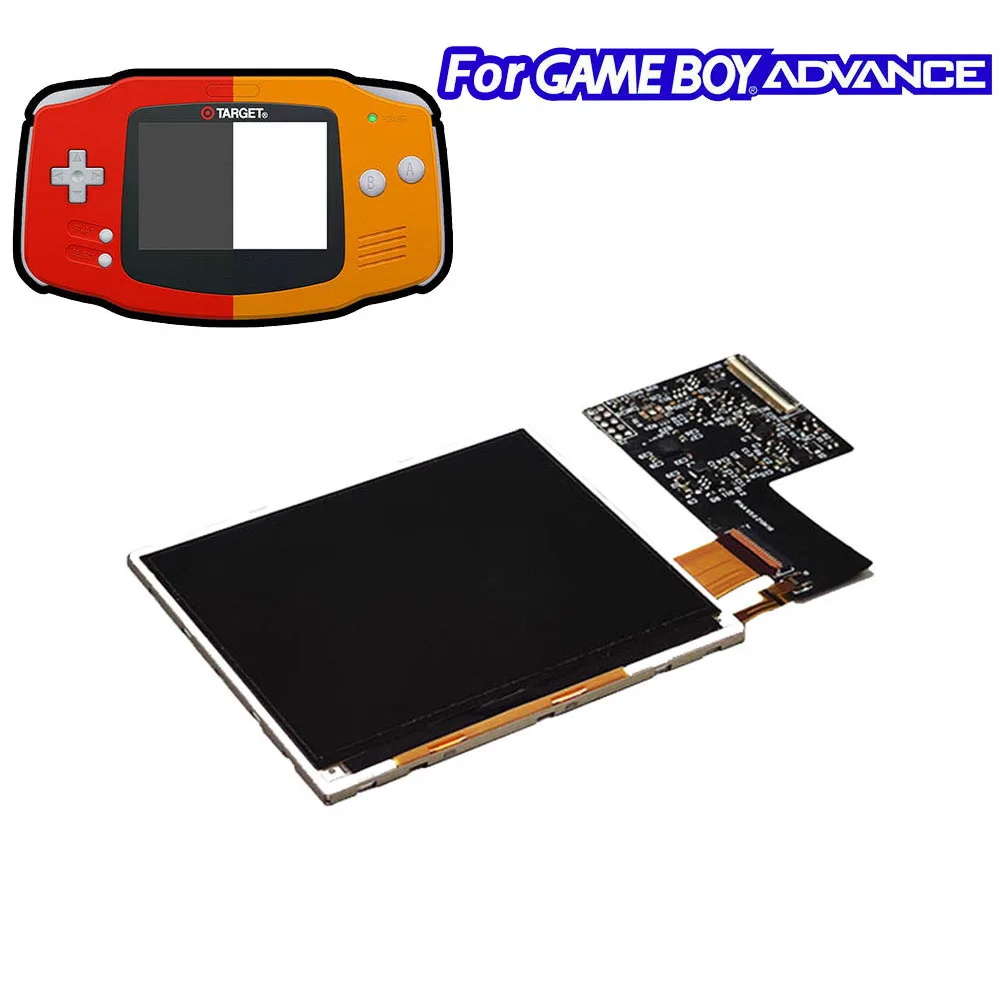 

2021 GBA TFT V3 LCD Screen Kits for Funnyplaying GBA High Light Brightness Backlit ITA Screen LCD Kits for GameBoy Advance