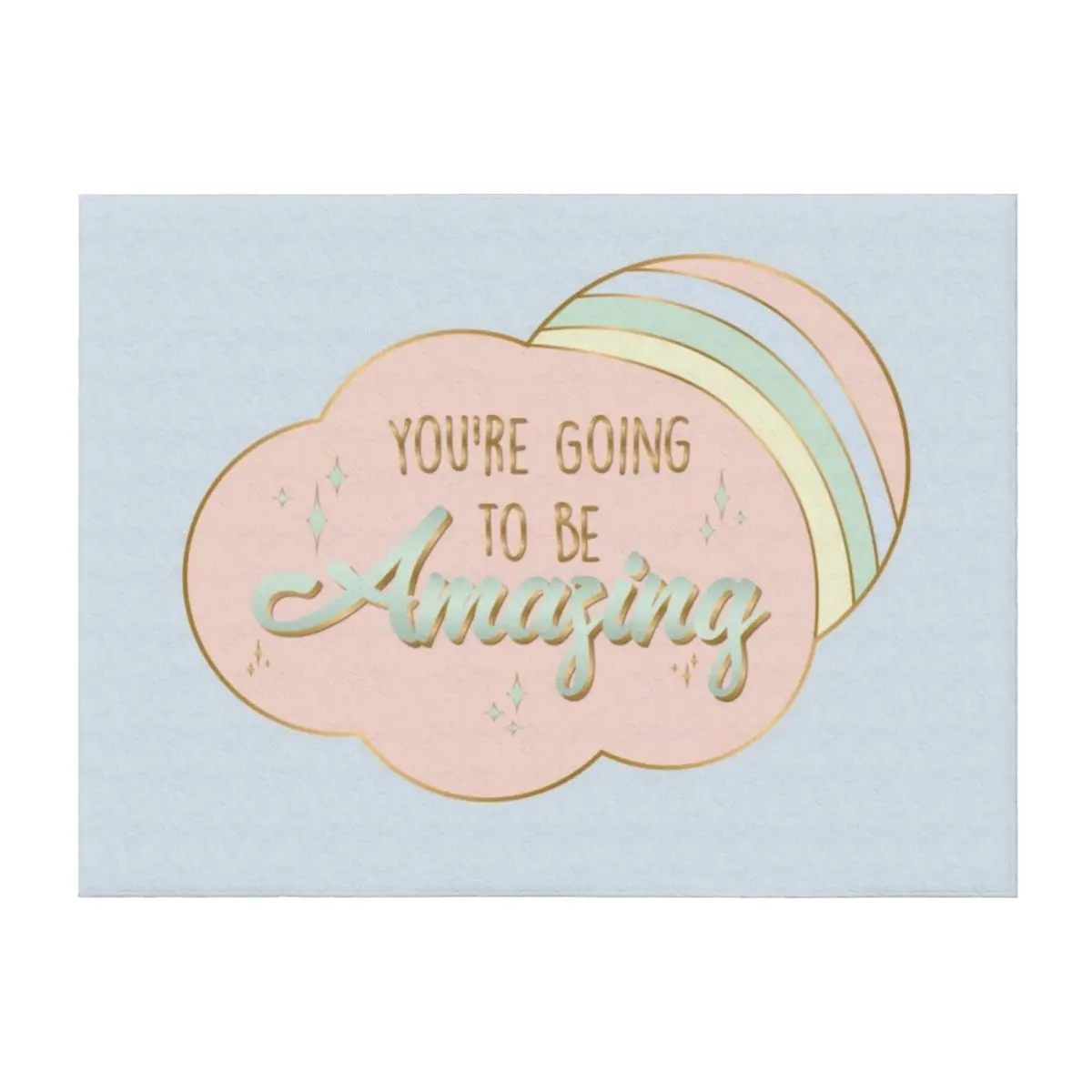 

You're Going to be Amazing Throw Blanket Plaid Cute Luxury Thicken Bed Fashionable Blankets