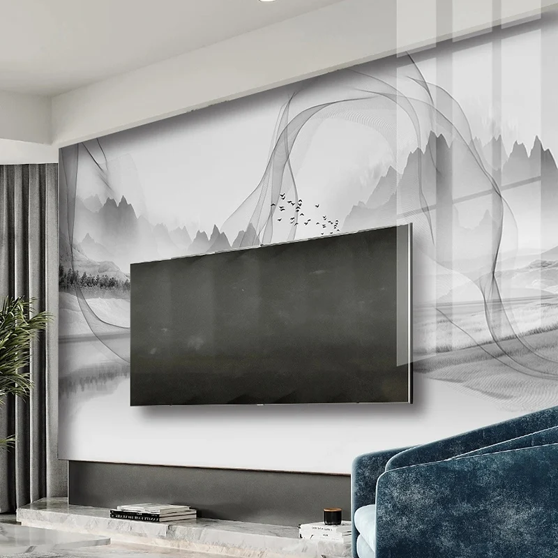 Foto personalizada 3d papel de parede murais concepção artística chinesa paisagem sala estar sofá quarto tv decoração casa cartaz fresco