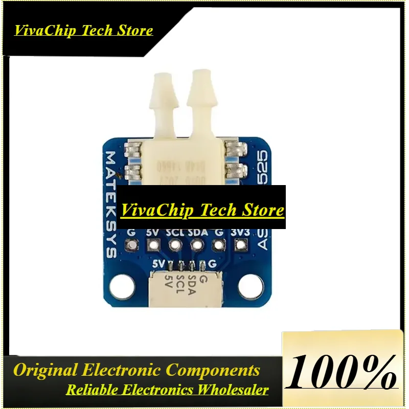 VivaMatek ASPD-4525 Digital Airspeed Sensor For FPV Drones, RC Planes & Fixed Wing (MS4525DO, I2C, INAV/Betaflight Compatible)