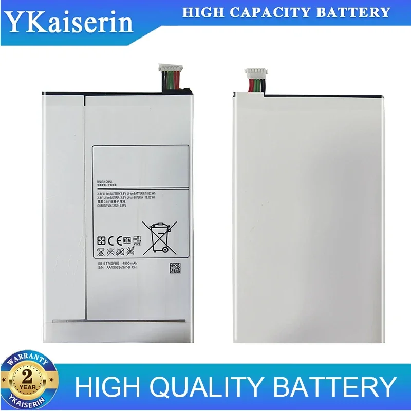 Tablet Battery For Samsung GALAXY Tab S 8.4 SM T700 T705 EB-BT705FBE 4900mAh