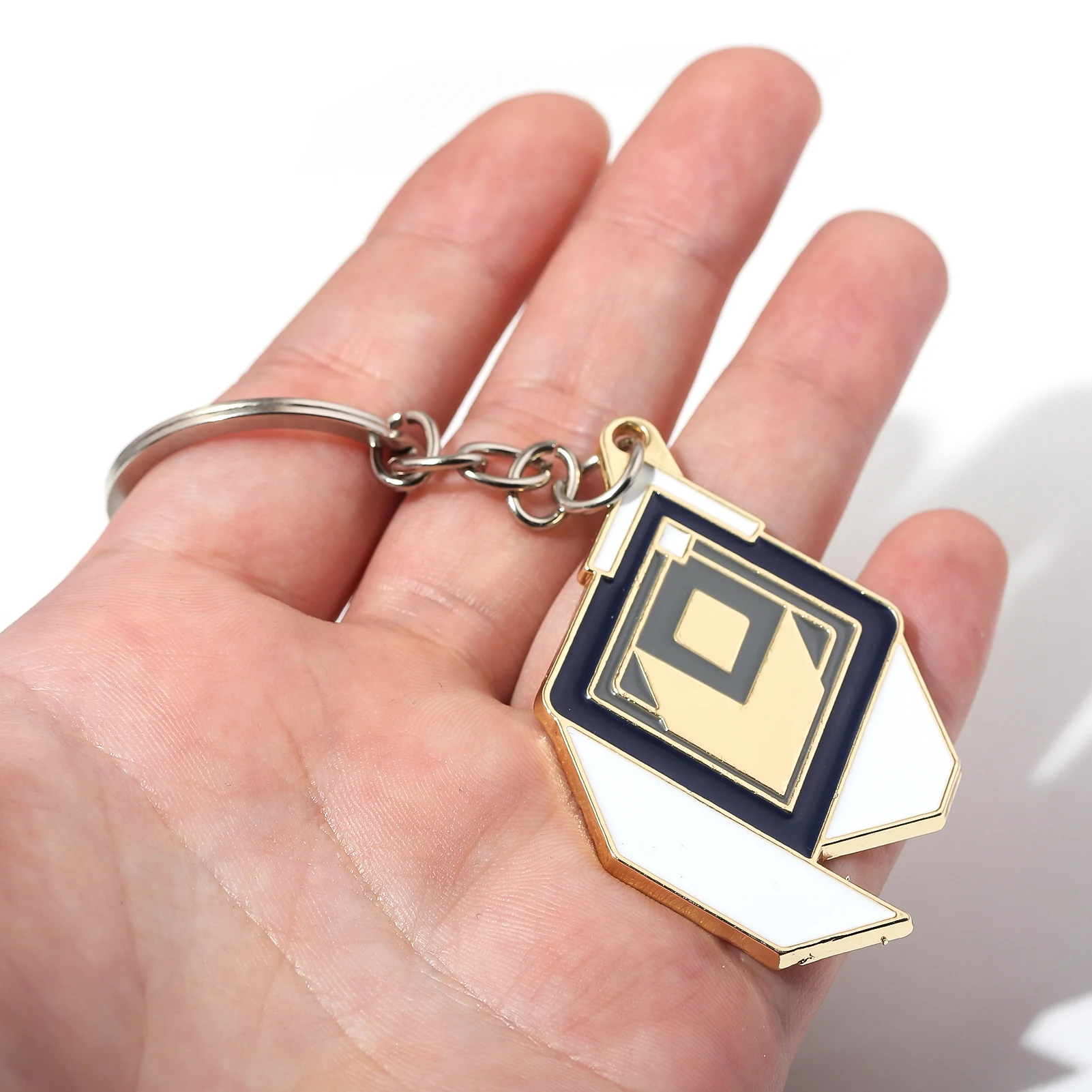 VALORANT Competitive Player's Rank Radiant Enamel Pendant Keychain for Men Women Metal Key Ring Fans Collectible Jewelry Gift view 2